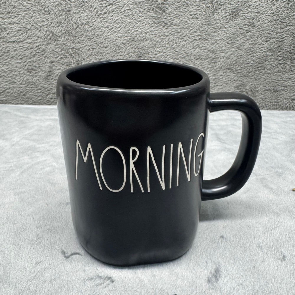 Rae Dunn Artisan Collection Black Morning Mug by Magenta Dishwasher Safe